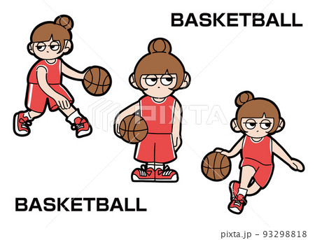 バスケ バスケットボール のイラスト素材集 ピクスタ