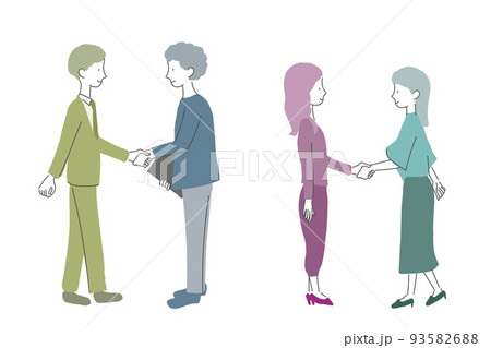 横向き 手のイラスト素材