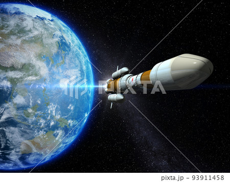 宇宙ロケットのイラスト素材