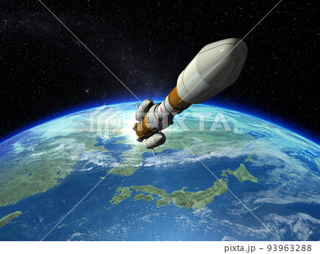 宇宙ロケットのイラスト素材 宇宙ロケットのイラスト素材