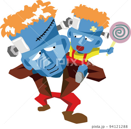 フランケン イラスト かわいいのイラスト素材