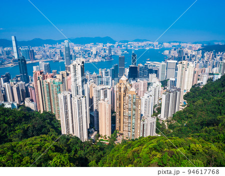 夜景 香港 100万ドルの写真素材 - PIXTA