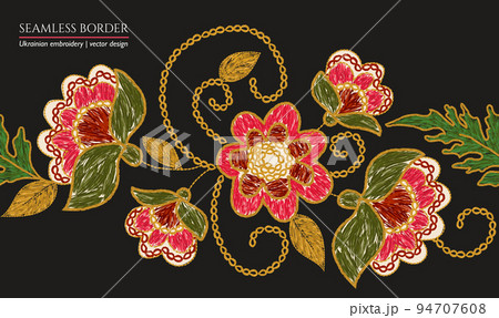 刺しゅう 刺繍 薔薇 バラのイラスト素材