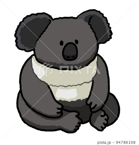 動物 コアラ イラスト かわいいのイラスト素材