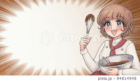 チョコレート作りのイラスト素材