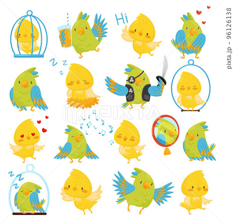 カナリア鳥のアイコン ベクトル イラスト コンセプト デザイン