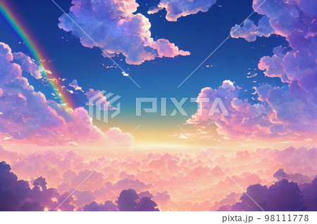 空 雲 天使 虹のイラスト素材 - PIXTA