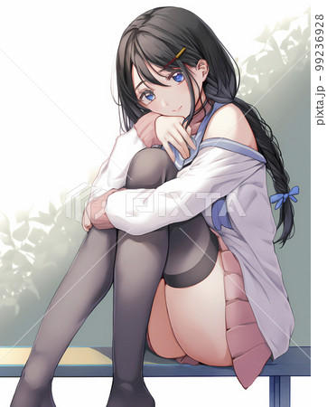 待ち撮りニーハイ女子小学生 