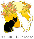 紅葉を見上げる猫のイラスト素材 [100848257] - PIXTA