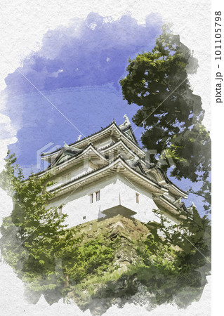 和歌山城 城のイラスト素材 - PIXTA