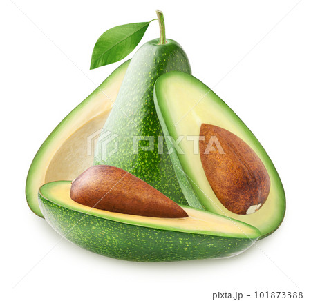 Chopped Avocados In A Bowl On Cutting Board On Wooden Background. Half  Avocado With Pulp And Seed, Whole Green Fresh Tropical Fruit On Brown  Table, Top View Stock Photo, Picture and Royalty