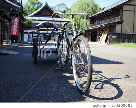 自転車 リヤカー 昭和 レトロの写真素材 - PIXTA