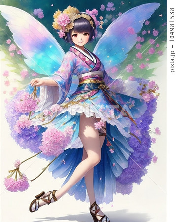 着物を着た女性