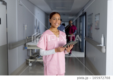 Sexy nurse with big breasts in hospital. - Stock Photo [58603603] - PIXTA