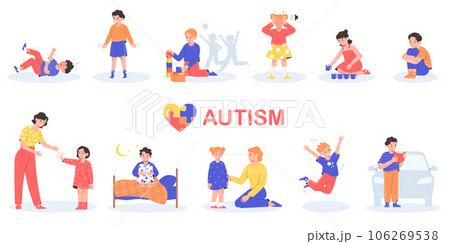 Autism Spectrum Disorder Awareness Posters and Web Banners Set