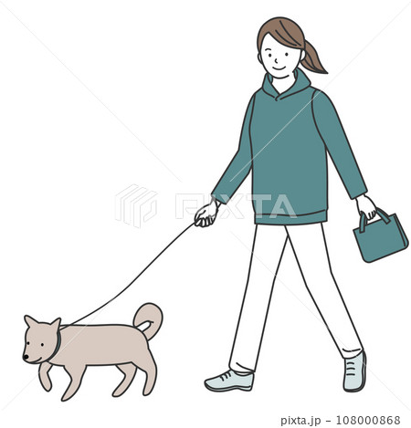 人物画 女性と犬の肖像画 少女と犬 文化遺産オンライン