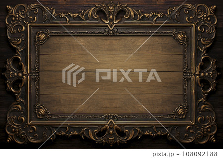 額縁 アンティークの写真素材 - PIXTA
