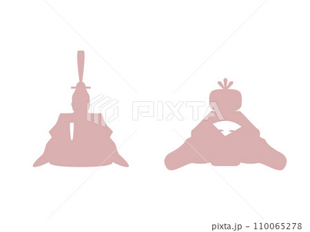 ひな人形 シルエットのイラスト素材 - PIXTA