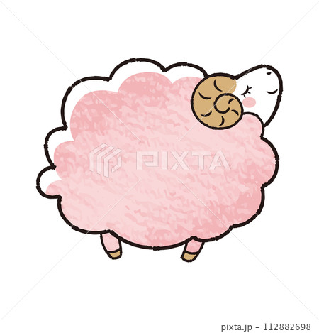 眠る 羊 動物 寝るのイラスト素材 - PIXTA