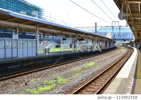 北陸本線余呉駅の写真素材 - PIXTA