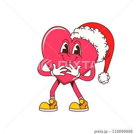 サンタ クリスマス サンタクロース ハートのイラスト素材 - PIXTA