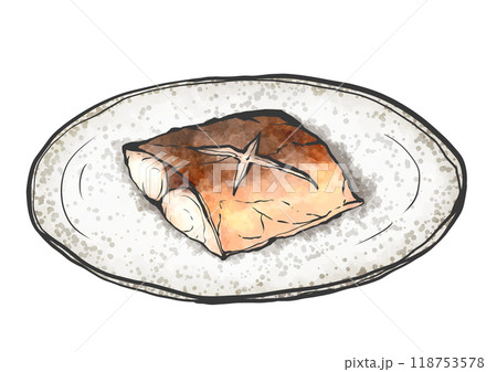 焼き鯖のイラスト素材 - PIXTA