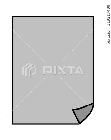 誰かページ 紙1枚 イラスト用紙 白紙 用紙 紙 1枚のイラスト素材 - PIXTA