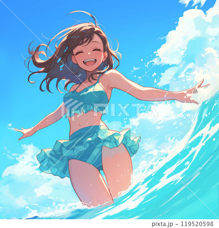 ビキニスタイルの女性イラスト 2ページ目 | ビキニ姿のイラスト素材 - PIXTA