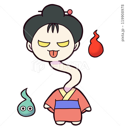 妖怪 お化け キャラクター ろくろ首の写真素材 - PIXTA