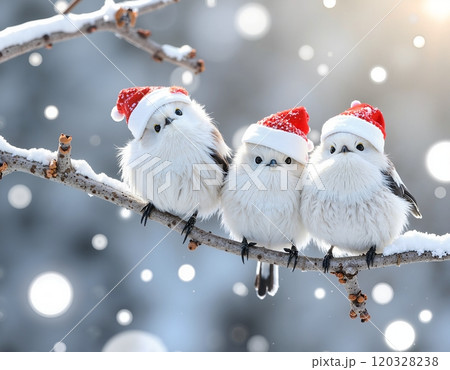 ♡やっと逢えたねサンタうささん♡シーグラスアート クリスマス