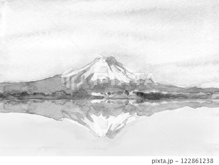 逆さ富士のイラスト素材 - PIXTA