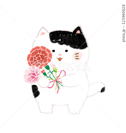 クレヨン猫のイラスト素材 - PIXTA