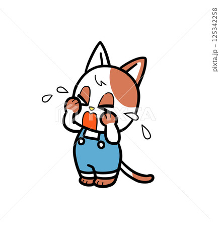 猫 悲しい 泣く 涙のイラスト素材 - PIXTA
