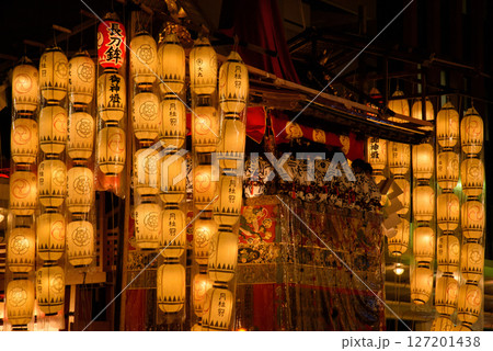 祇園祭 長刀鉾 提灯 灯りの写真素材 - PIXTA