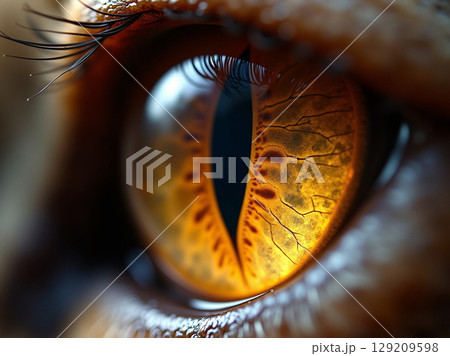 金色の瞳の写真素材 - PIXTA