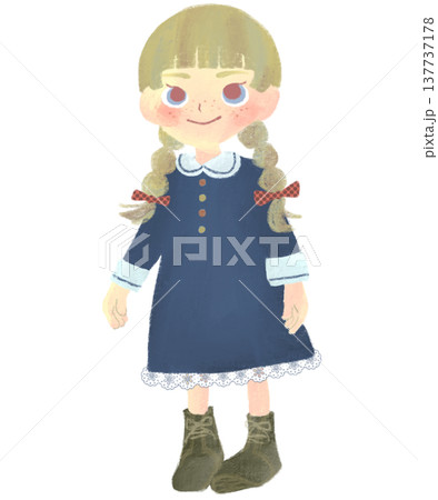 おさげ髪の写真素材 - PIXTA