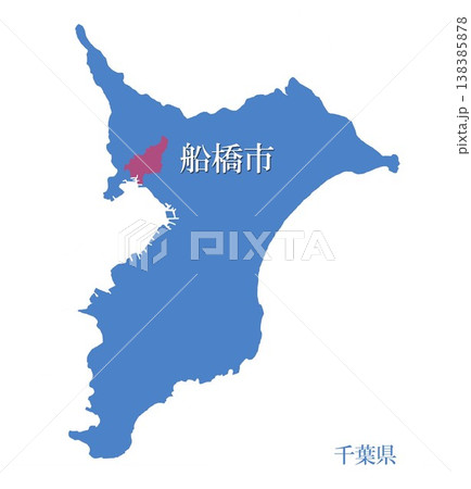 船橋市 船橋 地図 マップの写真素材 - PIXTA