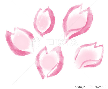 薔薇 ばら バラ 水墨画の写真素材 - PIXTA