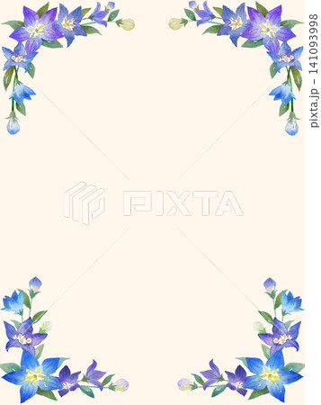 桔梗 植物 花 水彩画のイラスト素材 - PIXTA