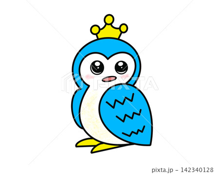 青いフクロウの写真素材 - PIXTA